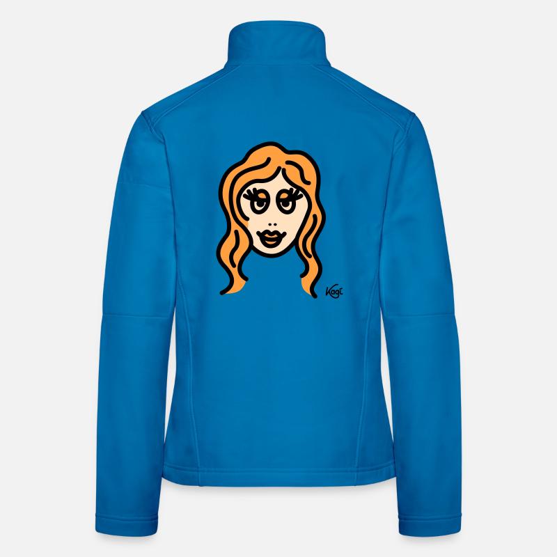 Jungfrau groß - Frauen Softshelljacke - Lichtblau