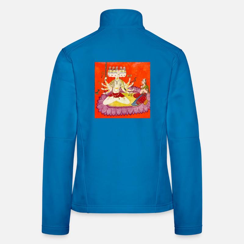 Durga sur la fleur de lotus Veste en tissu softshell Femme