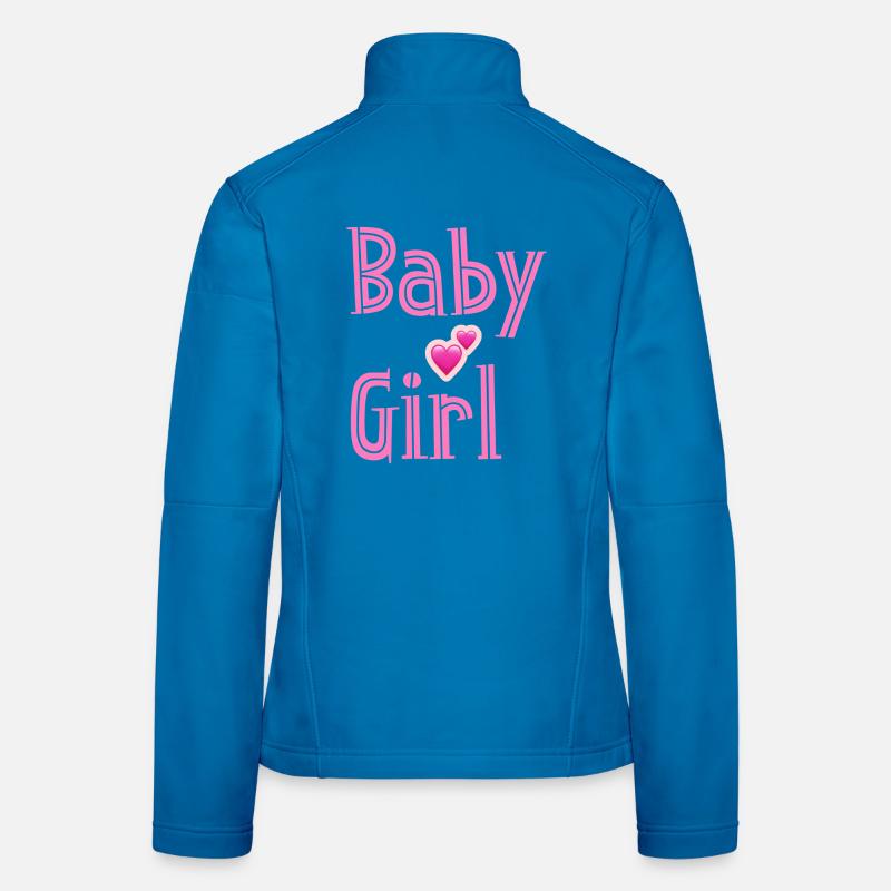 Conception de cœurs roses pour bébé fille Veste en tissu softshell Femme