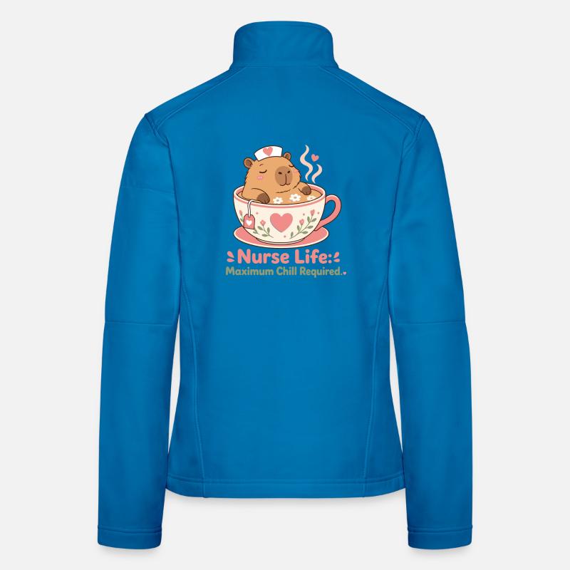 Infirmière de Capybara Aidant Veste en tissu softshell Femme