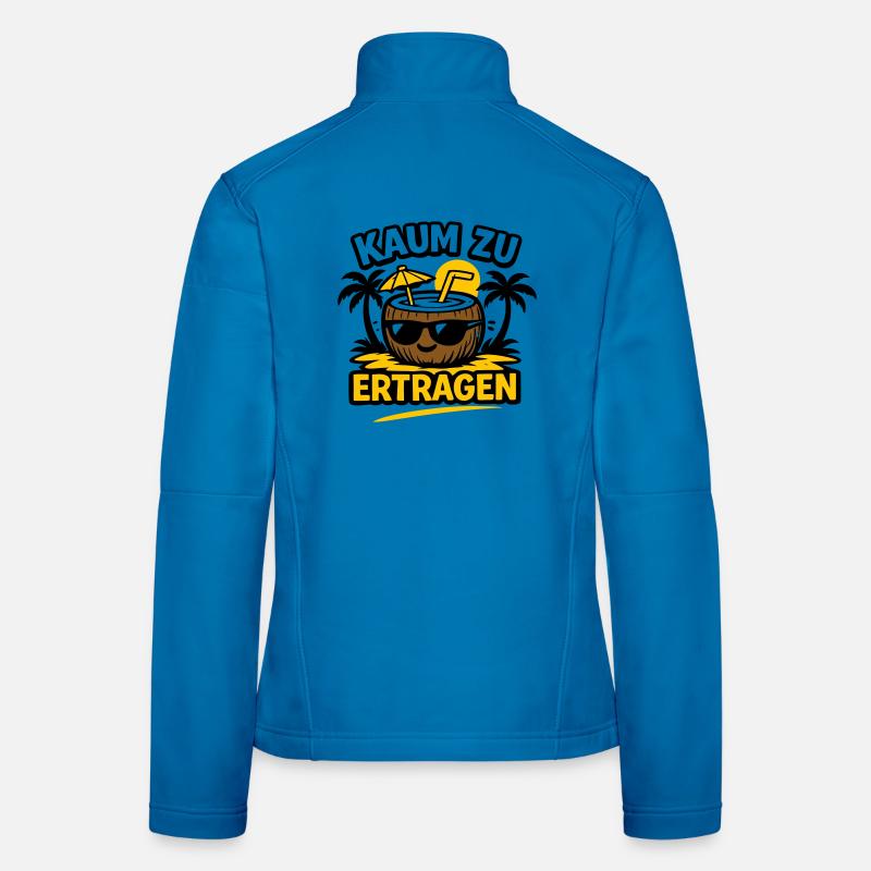 Kokosnuss Strandheld  Frauen Softshelljacke