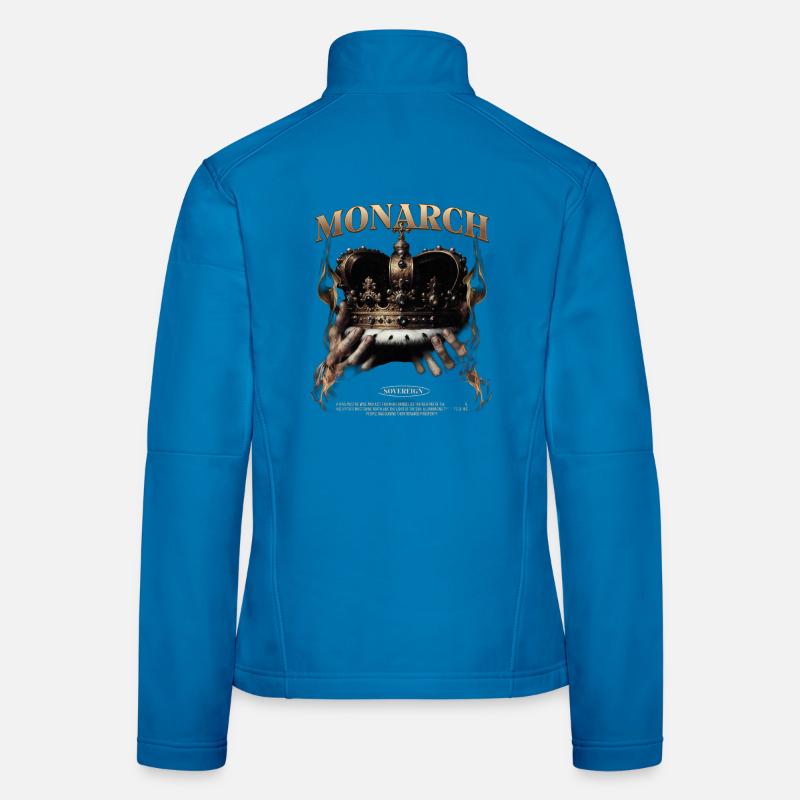 Monarch Crown Dark Flames Women's Softshell Jacket