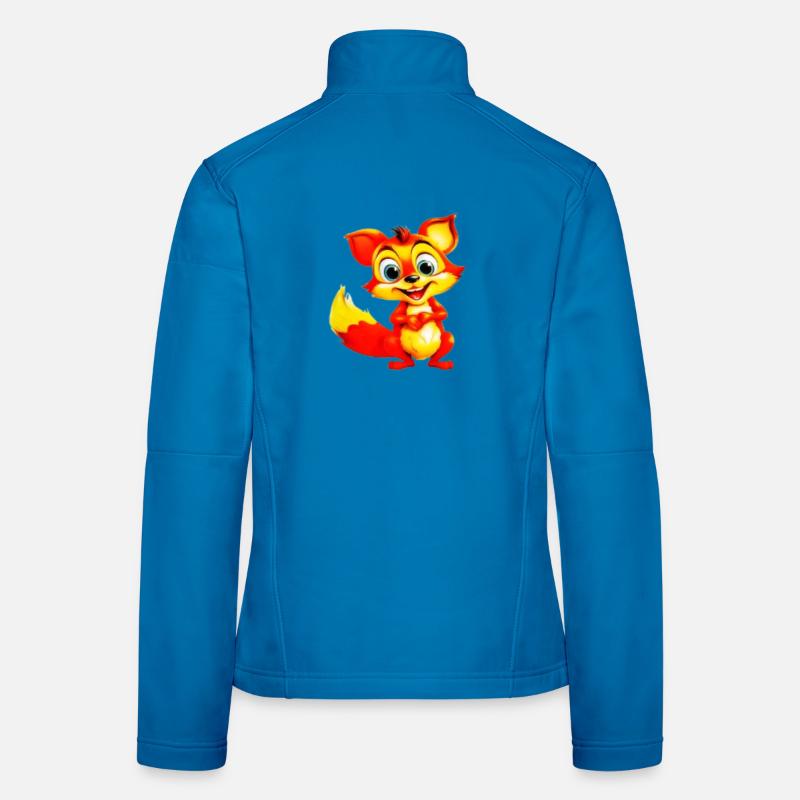 Charme Toon Renard Ardent Veste en tissu softshell Femme