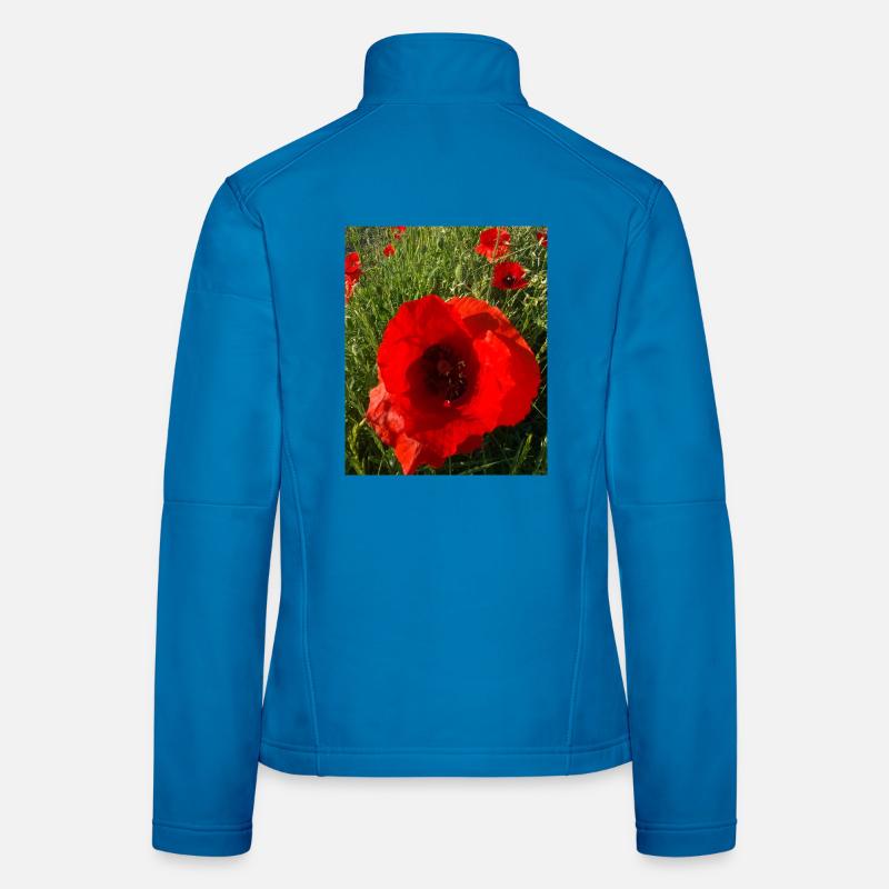 Mohnblumen in der Sonne 🌺 Frauen Softshelljacke
