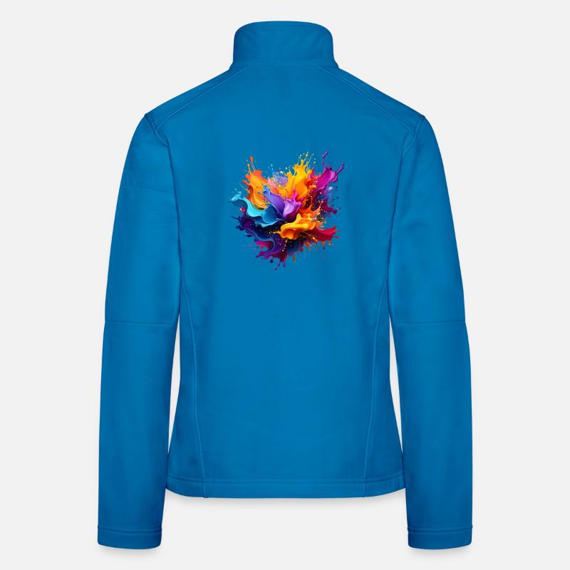 Paint Splash Explosion Women's Softshell Jacket