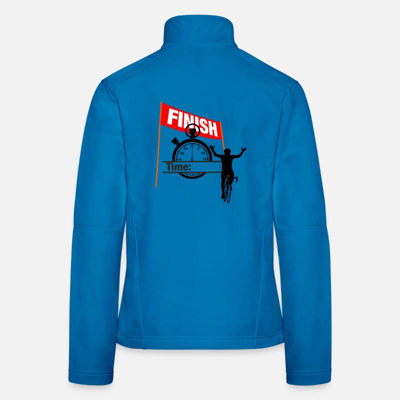 Temps d’arrivée en cyclisme Veste en tissu softshell Femme