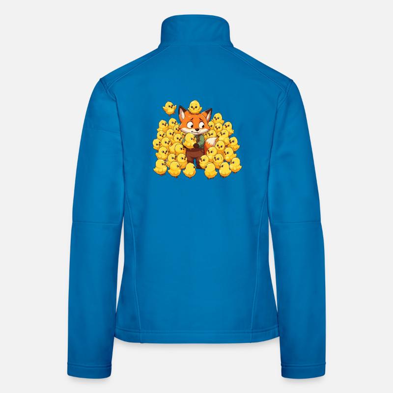 Fox with chick joys Women's Softshell Jacket