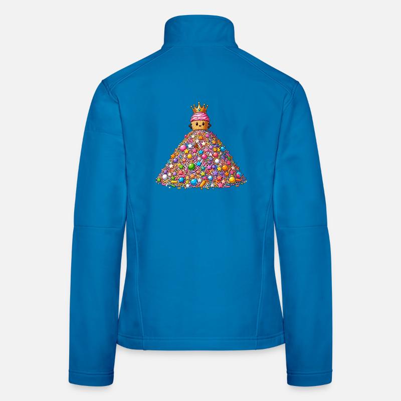 Sommet du sucre Crown Cupcake Veste en tissu softshell Femme
