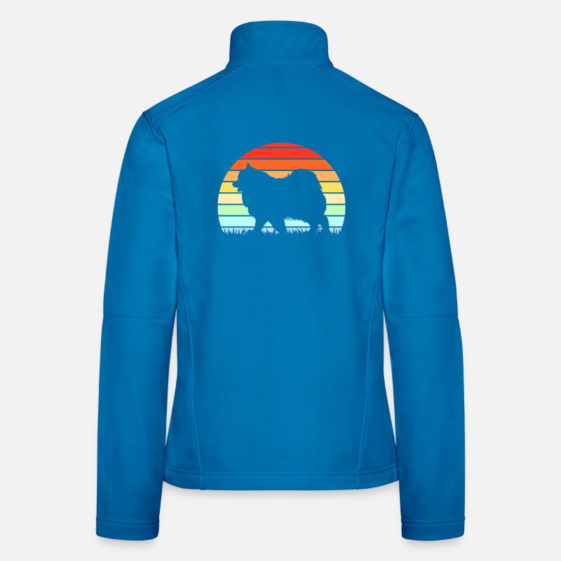 Samoyède Chien Samoyède Veste en tissu softshell Femme