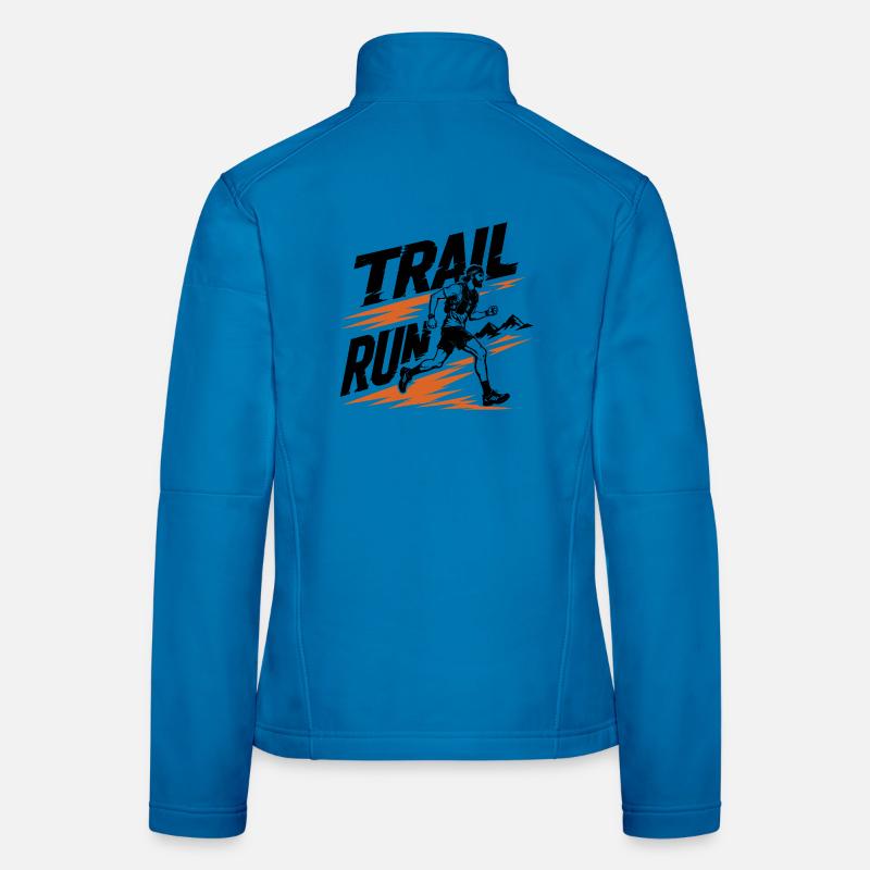 course sur sentier Veste en tissu softshell Femme