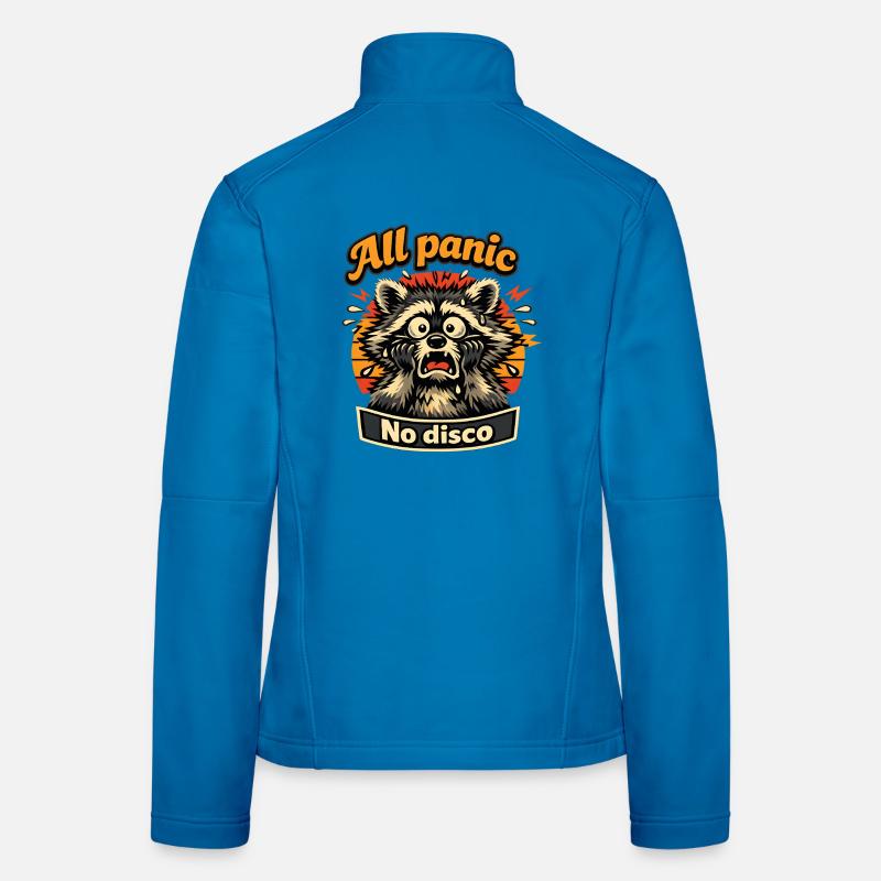 All panic No disco Waschbär Frauen Softshelljacke
