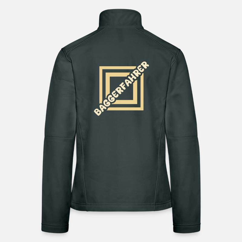 Excavator Operator Women's Softshell Jacket