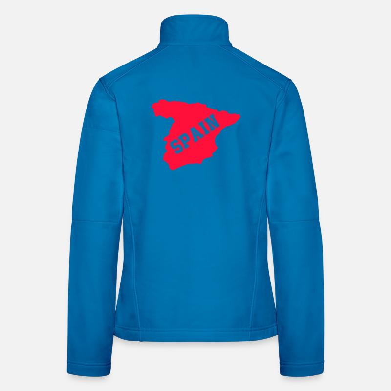 Spanien Silhouette mit diagonaler SPAIN Frauen Softshelljacke