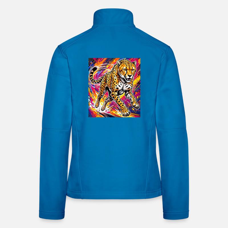 guépard Veste en tissu softshell Femme
