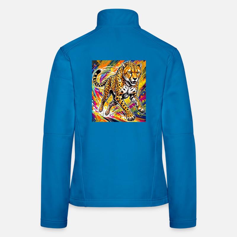 guépard Veste en tissu softshell Femme