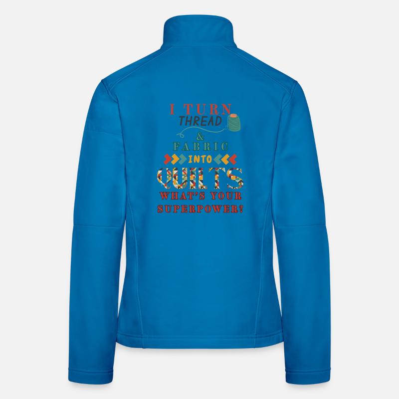 Thread & Quilt – Your Superpower - Women's Softshell Jacket - light blue