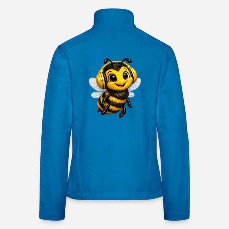 Mit Kopfhörern Frauen Softshelljacke