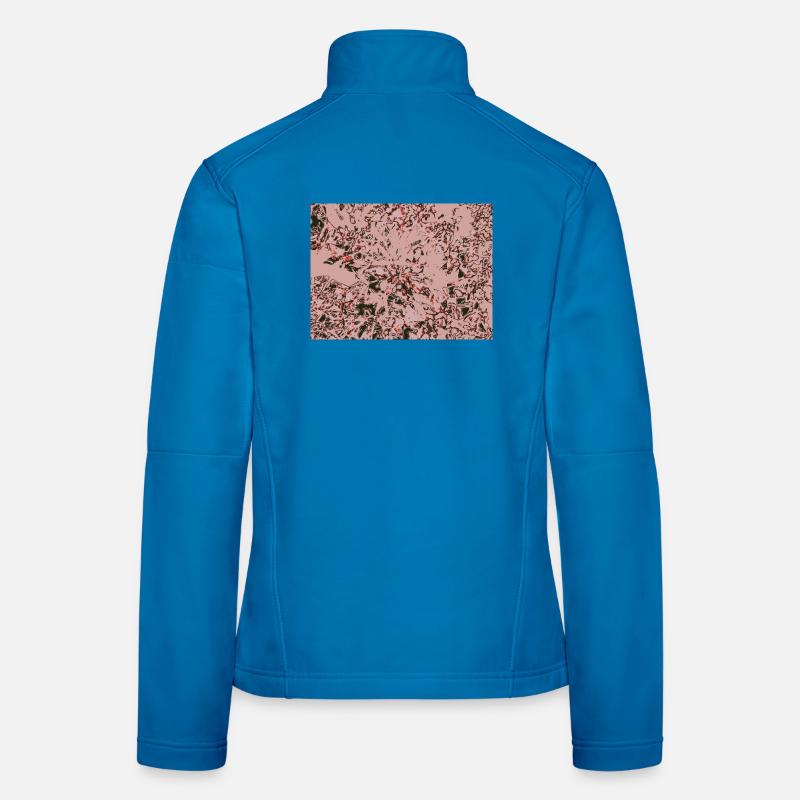 Rose Vines Abstract Pattern Women's Softshell Jacket