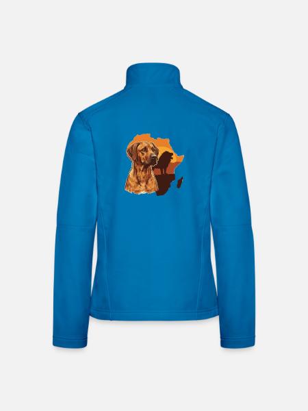 Rhodesian Ridgeback - Women's Softshell Jacket - light blue - Back