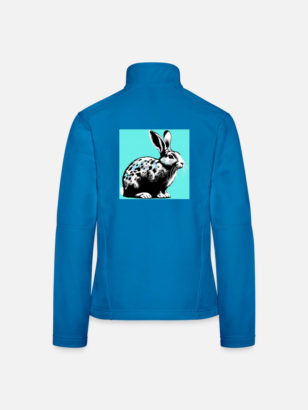 Kaninchen - Frauen Softshelljacke - Lichtblau - Hinten