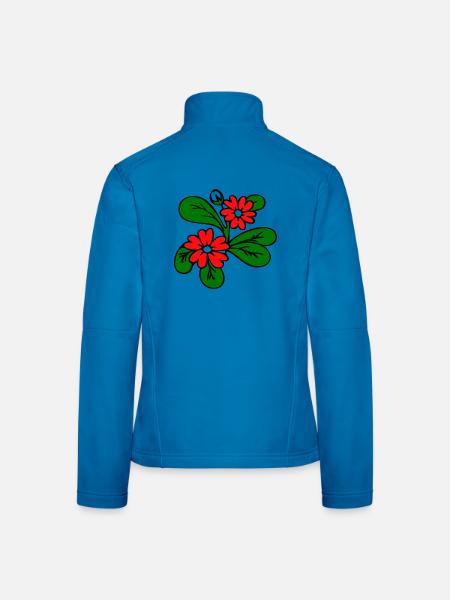Fantasme de la Fleur - Veste en tissu softshell Femme - bleu clair - Dos
