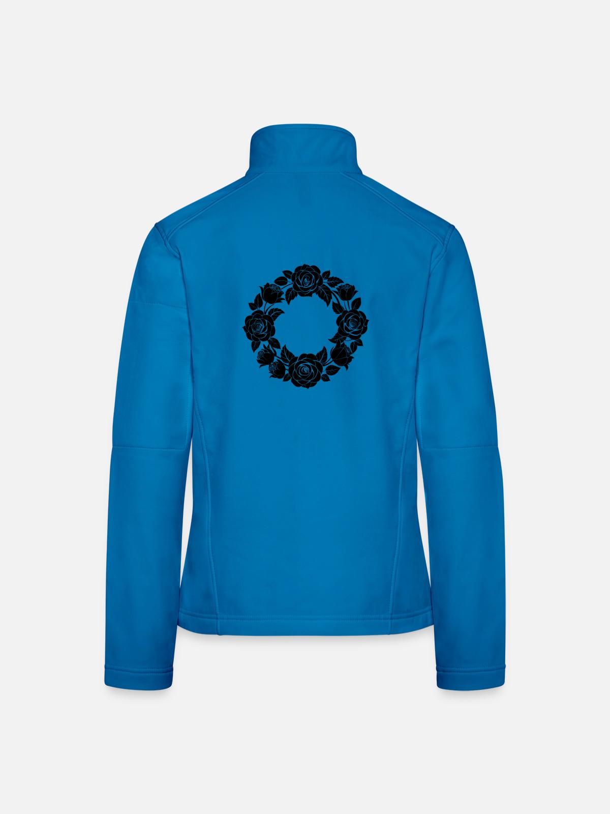 Rosenkranz - Frauen Softshelljacke - Lichtblau - Hinten