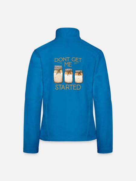 Dont Get Me Started Jars - Frauen Softshelljacke - Lichtblau - Hinten