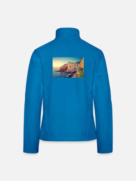 Italy_sea - Frauen Softshelljacke - Lichtblau