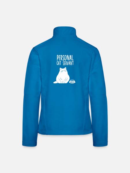 Katzenhalter Geschenk Tierheim Katzenbesitzer - Frauen Softshelljacke - Lichtblau - Hinten
