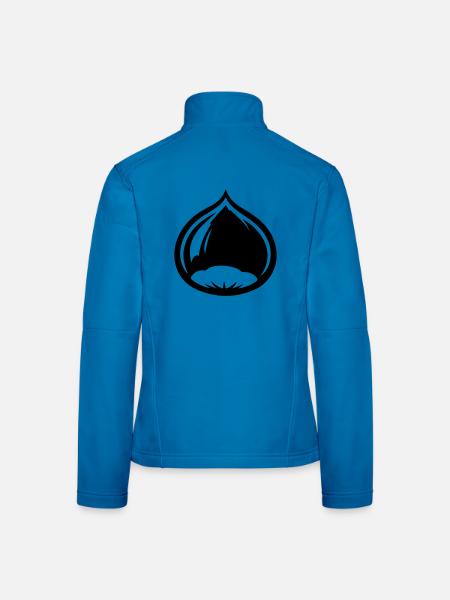 Kastanie Logo - Frauen Softshelljacke - Lichtblau - Hinten