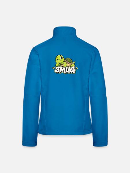 Schildkröte Smug Cartoonshirt - Frauen Softshelljacke - Lichtblau