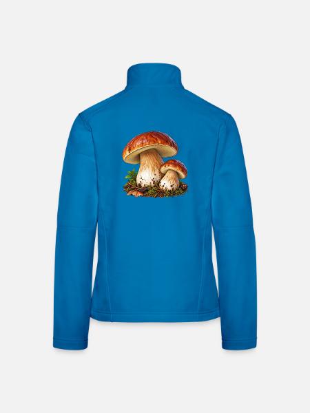 Steinpilz - Frauen Softshelljacke - Lichtblau