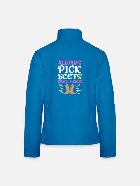 Linedance - Frauen Softshelljacke - Lichtblau - Hinten