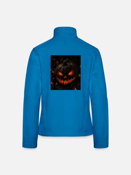 HalloweenLiebe - Frauen Softshelljacke - Lichtblau