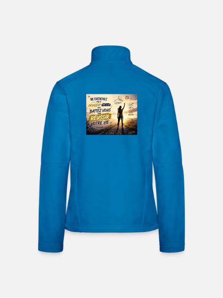 Teppich1 - Frauen Softshelljacke - Lichtblau