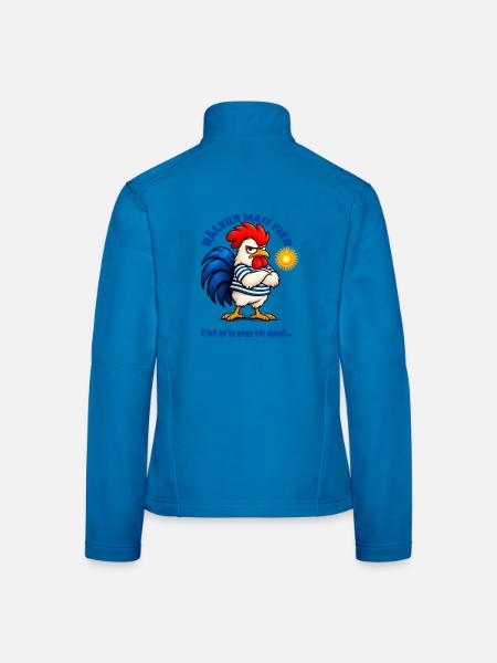 Der französische Nörgler - Frauen Softshelljacke - Lichtblau - Hinten