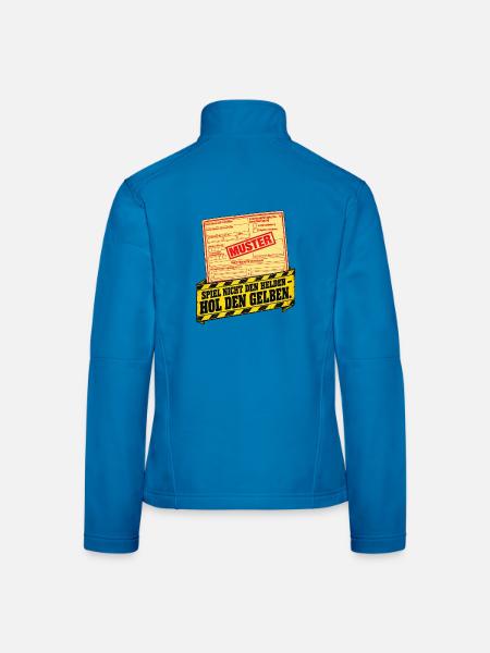 Spiel Nicht den Helden HOL dir NEN Gelben Schein - Frauen Softshelljacke - Lichtblau - Hinten