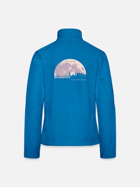 Skyline von Edinburgh Schottland - Frauen Softshelljacke - Lichtblau - Hinten