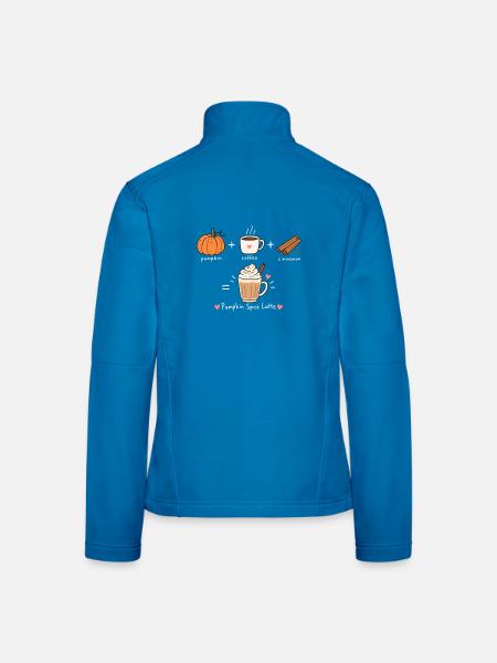 pumpkin spice - Frauen Softshelljacke - Lichtblau - Hinten