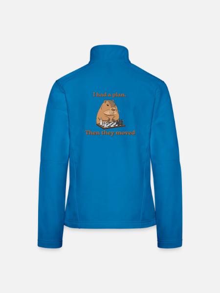 Schachkapybara Capy Schachbrett Sie bewegten sich - Frauen Softshelljacke - Lichtblau