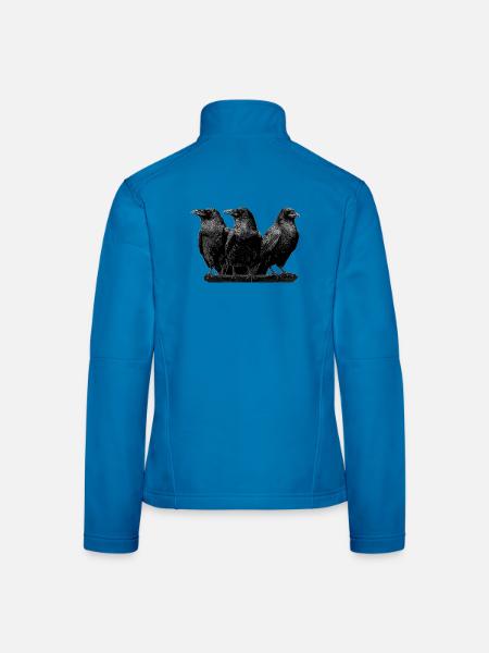 Raben - Frauen Softshelljacke - Lichtblau - Hinten