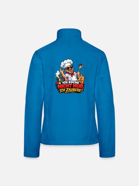 Kochzauberer – Mehr als Kochen - Frauen Softshelljacke - Lichtblau - Hinten