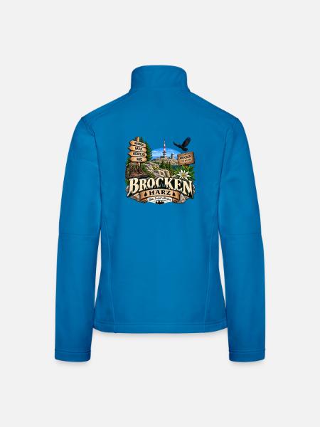 Brocken im Harz – Natur, Wandern & Abenteuer - Frauen Softshelljacke - Lichtblau