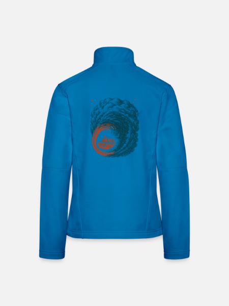 Hook Echo Radar Sturmverfolgung Tornado-tracker - Frauen Softshelljacke - Lichtblau - Hinten