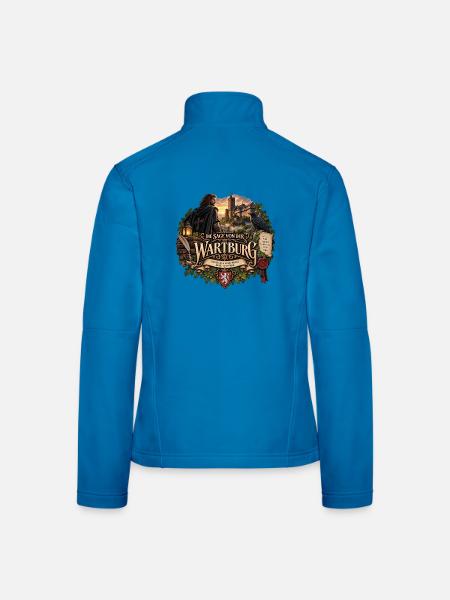 Die Wartburg – Thüringer Sage - Frauen Softshelljacke - Lichtblau