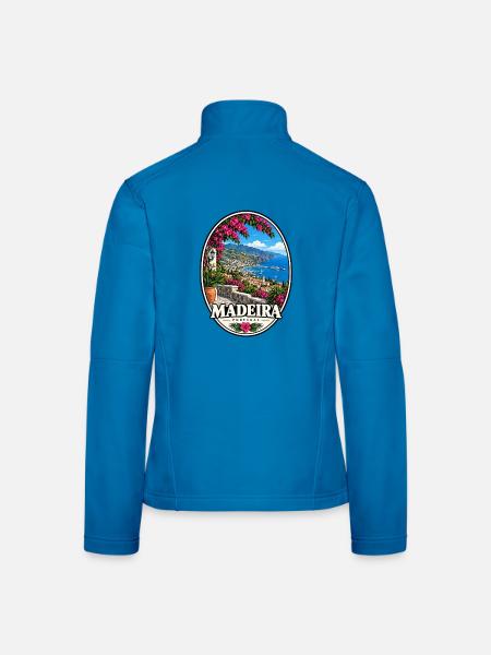 Madeira Portugal Insel Urlaub Atlantik - Frauen Softshelljacke - Lichtblau - Hinten