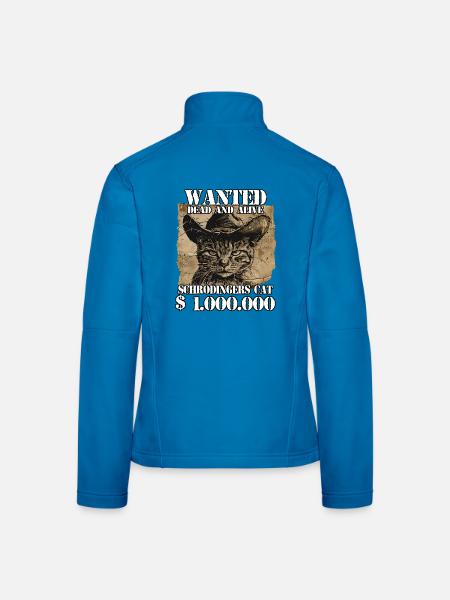 Lustiges Katzenbesitzer Katzenspruch Katzen  - Frauen Softshelljacke - Lichtblau - Hinten