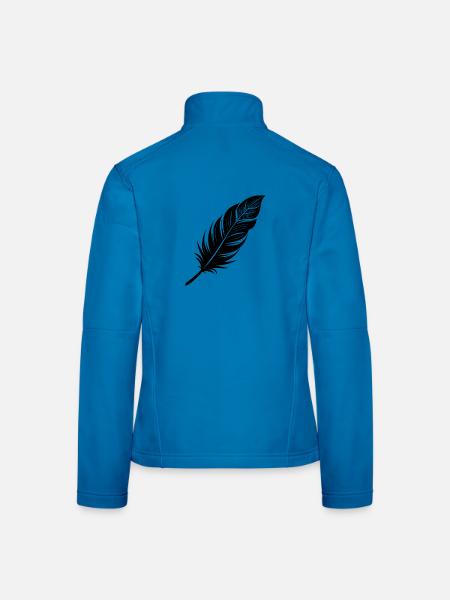 Turkey Feather - Frauen Softshelljacke - Lichtblau - Hinten