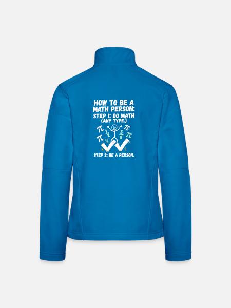 Wie man ein Mathe-Mensch wird - Frauen Softshelljacke - Lichtblau - Hinten
