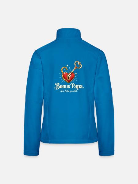 Bonus Papa Stiefvater Geschenk Papa aus Liebe - Frauen Softshelljacke - Lichtblau - Hinten
